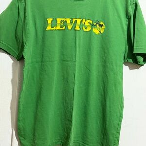 Levi's Bright Green Tee with Yellow Accent
